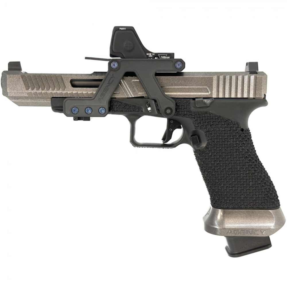 Agency Arms Glock 17L Gen 3 - 6" Ported Barrel (9mm) RMR HD - Silver/Black-img-0