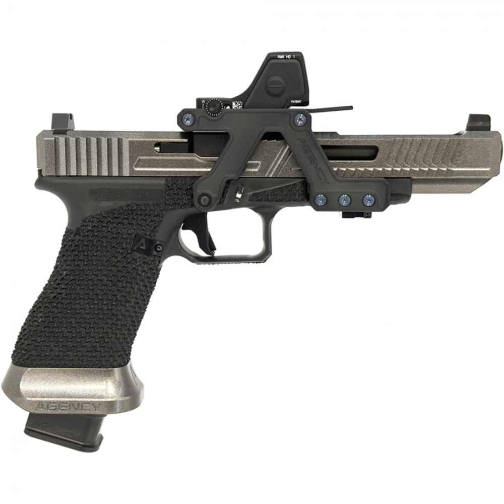 Agency Arms Glock 17L Gen 3 - 6" Ported Barrel (9mm) RMR HD - Silver/Black-img-1