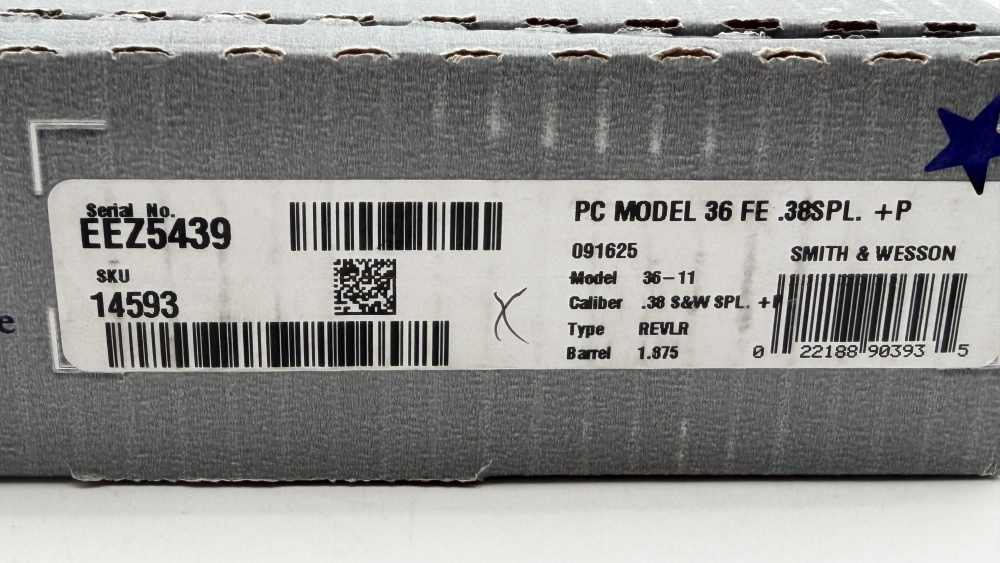 Smith & Wesson S&W 36 PC M36 38spl +P FE Field Ethos LIPSEYS 14593 LAYAWAY-img-34