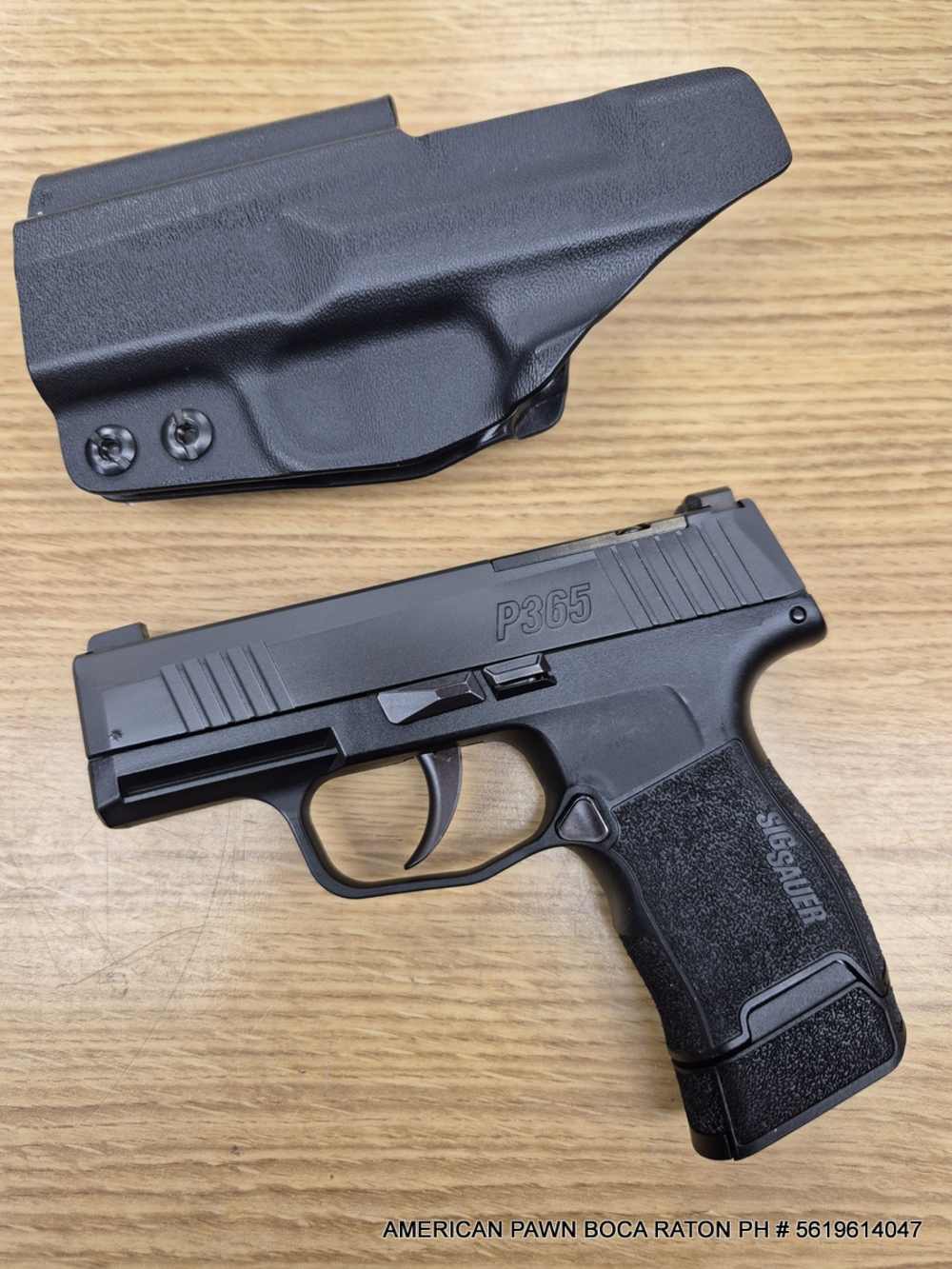 SIG SAUER P 365 OPS OPTIC READY  HOLSTER & 1-12RD MAGAZINE P365 NIGHT SIGHT-img-1