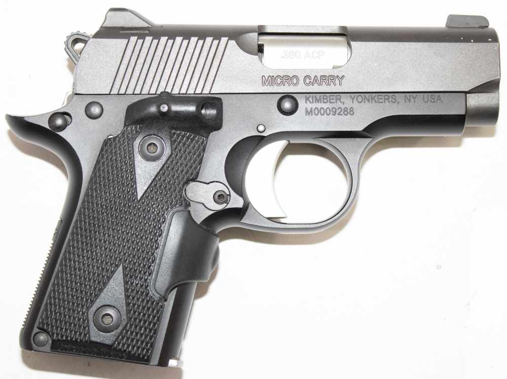 Kimber Micro Crimson Carry 380 acp 2 3/4" Black KimPro II w/ Laser Grips-img-0