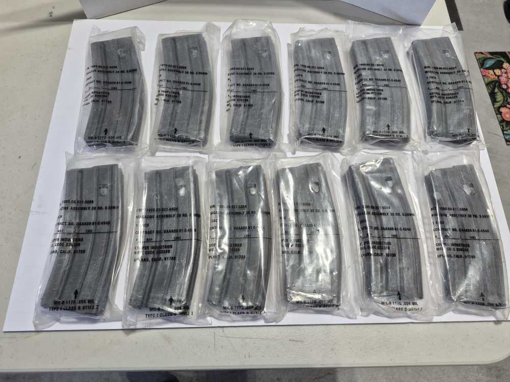 Cooper Industries Pre-Ban AR-15 30 Round Magazines NIB 1983 Dated-img-0