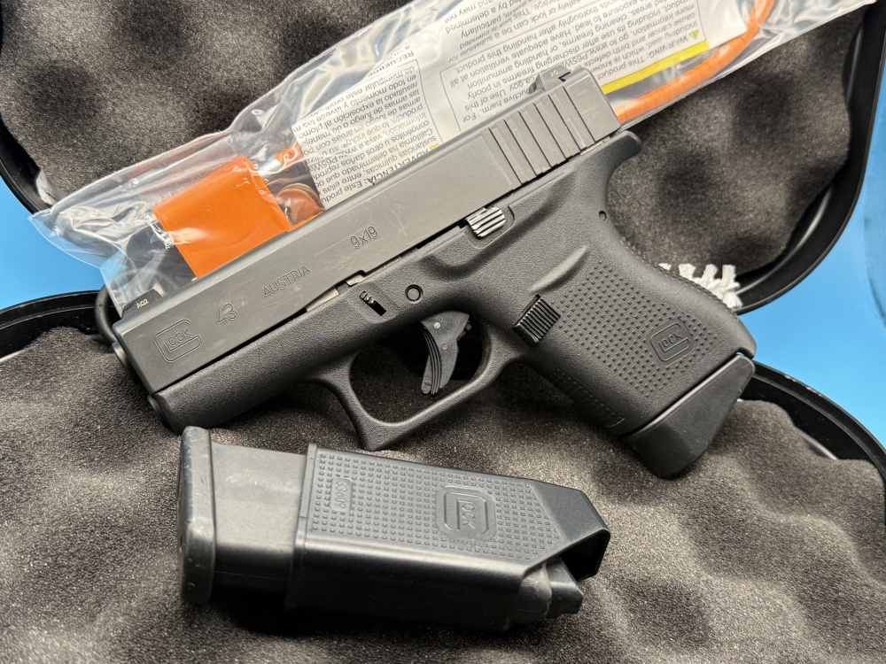 Glock 43 9mm Slimline Subcompact G43 Police Trade In GNS-img-0
