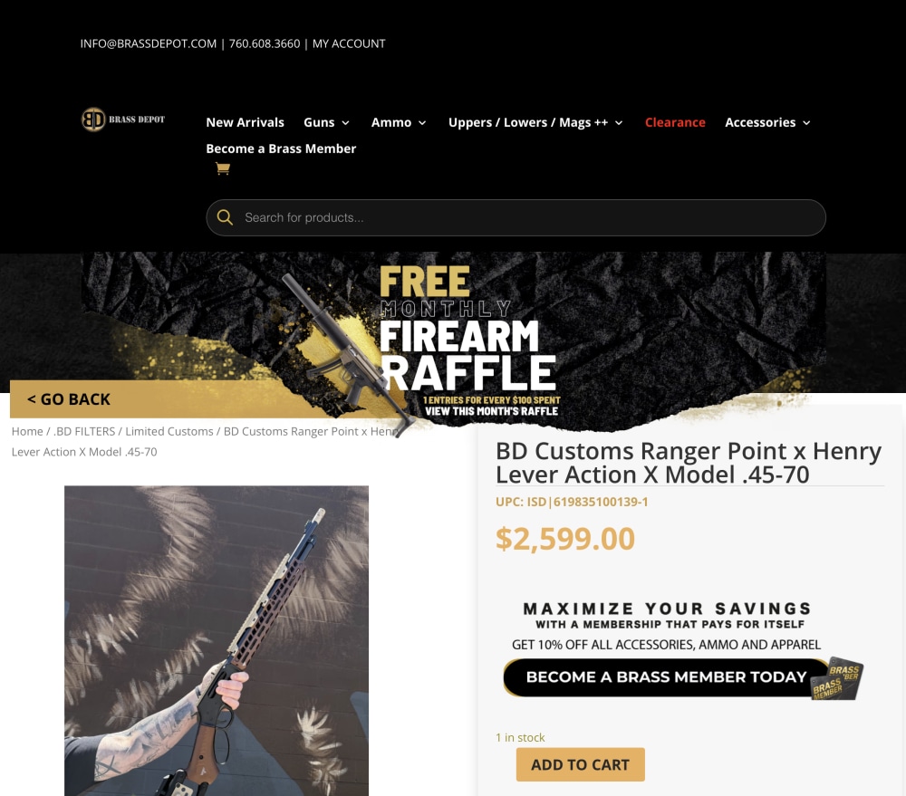 Henry H010X X Model 45-70 x Custom / Ranger Point / Cerakote-img-1