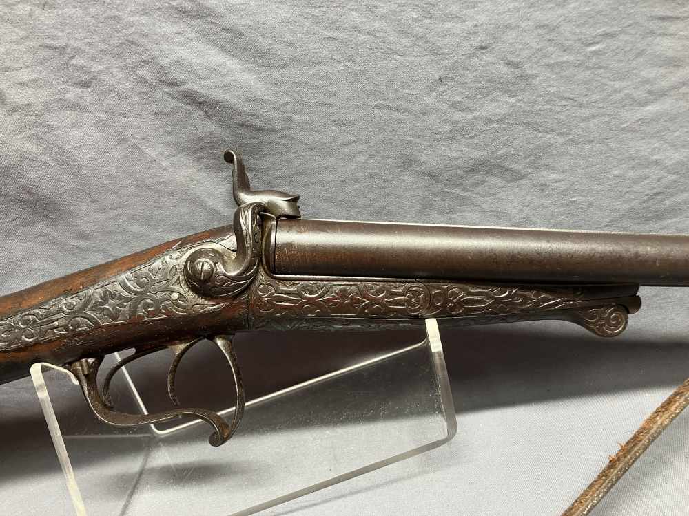 Vintage A. Beaume Pin Fire Shotgun - 12 Gauge - 26" Barrel -img-5