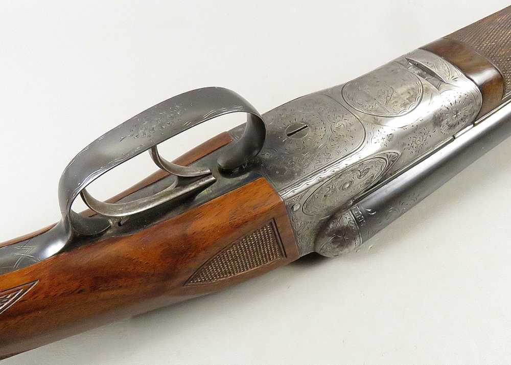ANSLEY  A H FOX CE Grade 12 Gauge Side By Side Shotgun EJECTORS VERY NICE-img-71