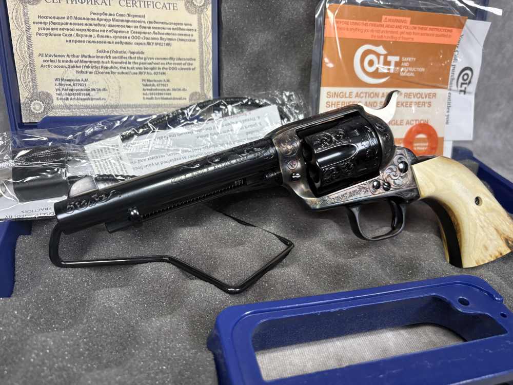 Colt SAA Single Action Army Mammoth Ivory Grips-img-1