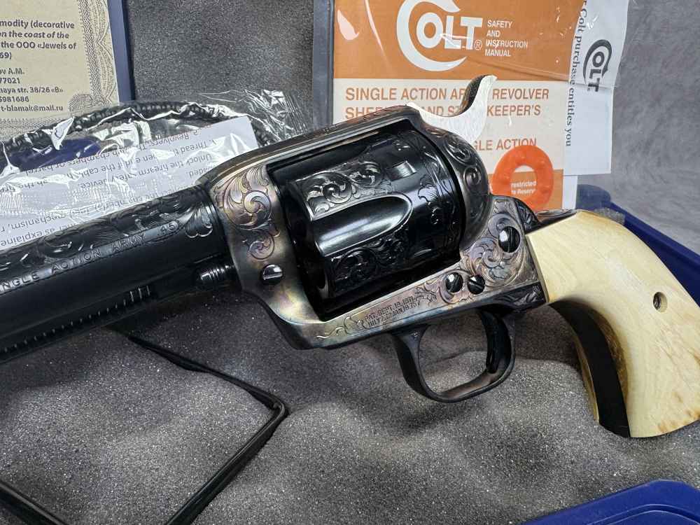Colt SAA Single Action Army Mammoth Ivory Grips-img-3
