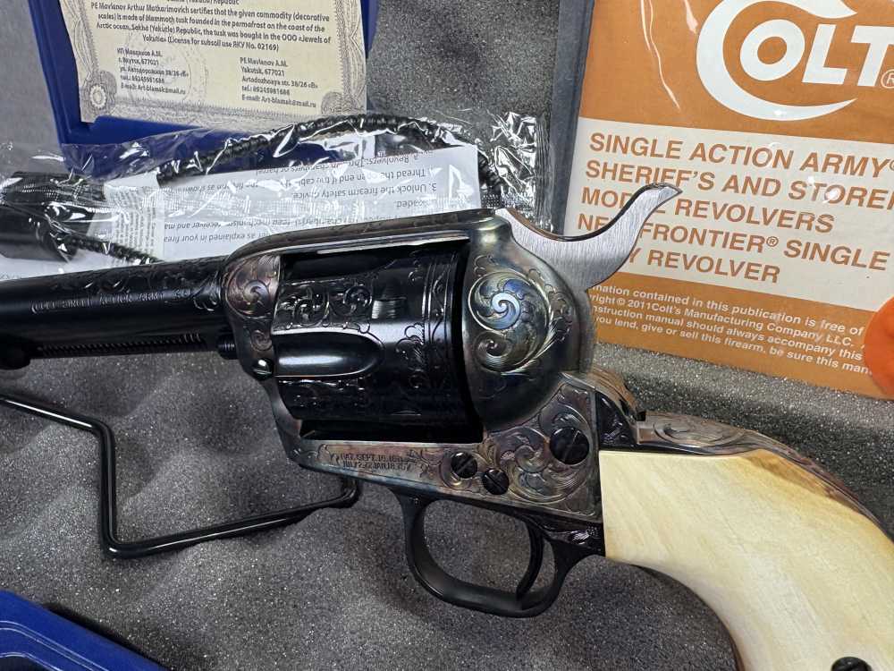 Colt SAA Single Action Army Mammoth Ivory Grips-img-5