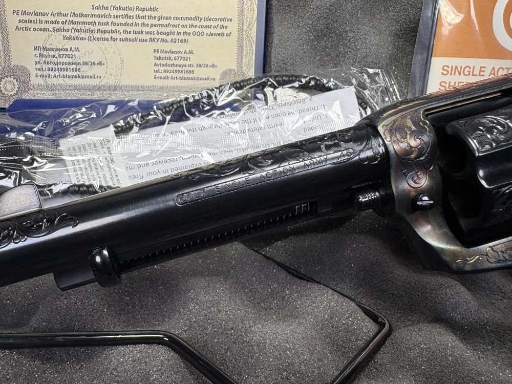 Colt SAA Single Action Army Mammoth Ivory Grips-img-7