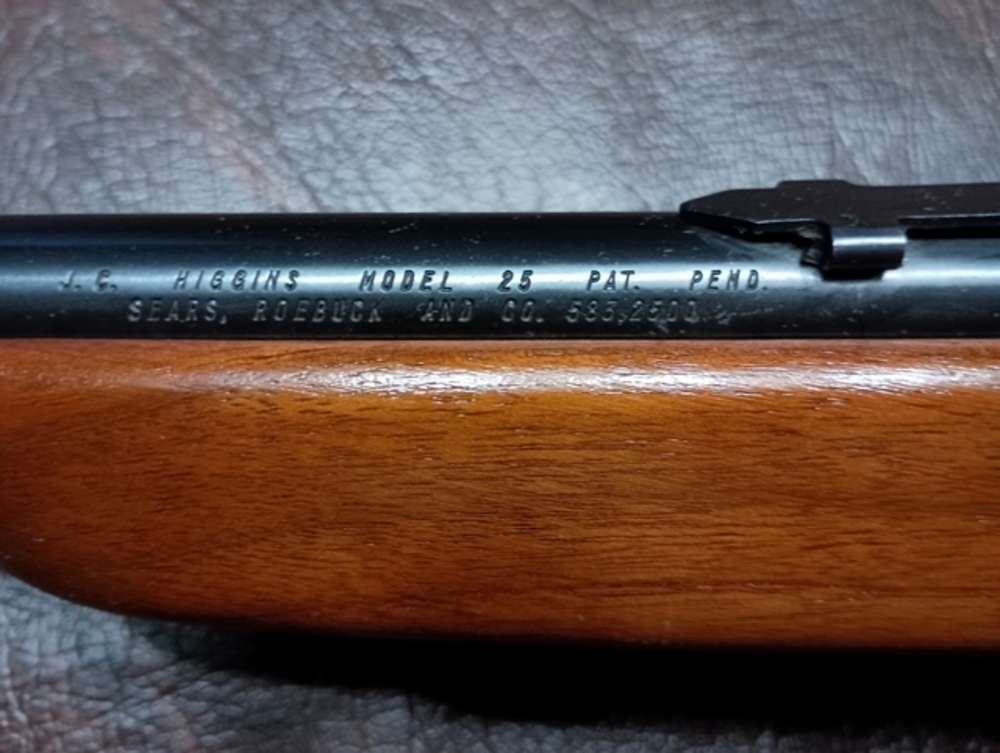 "NICE" JC HIGGINS MODEL 25 SEMI AUTO .22LR W RED DOT  (COLLECTOR)-img-8