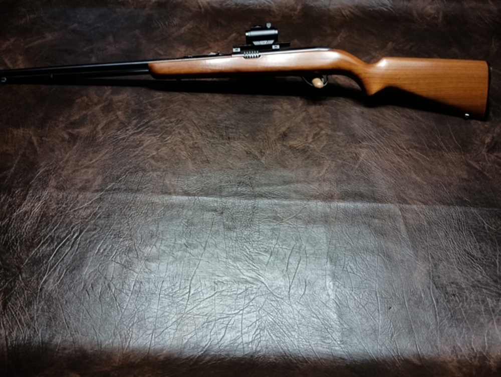 "NICE" JC HIGGINS MODEL 25 SEMI AUTO .22LR W RED DOT  (COLLECTOR)-img-4