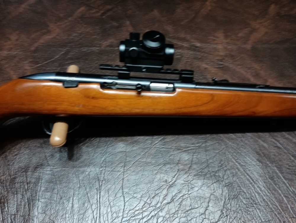 "NICE" JC HIGGINS MODEL 25 SEMI AUTO .22LR W RED DOT  (COLLECTOR)-img-2