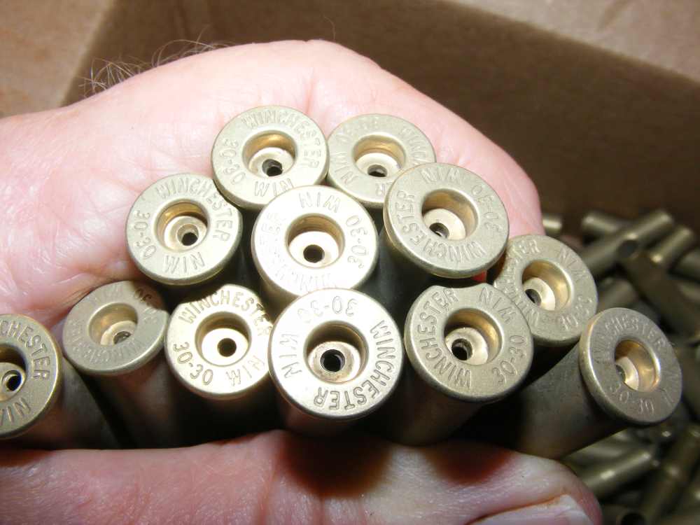 125 Used Brass Cases for .30-30 Rifle Reloader, Winchester Brand-img-4