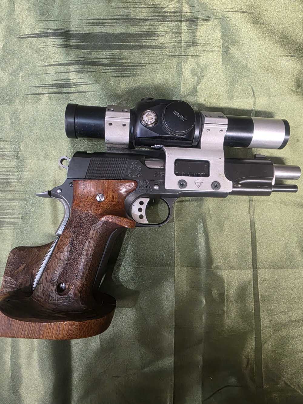 Custom Springfield 1911 A1 45 with custom grips Red Dot-img-2