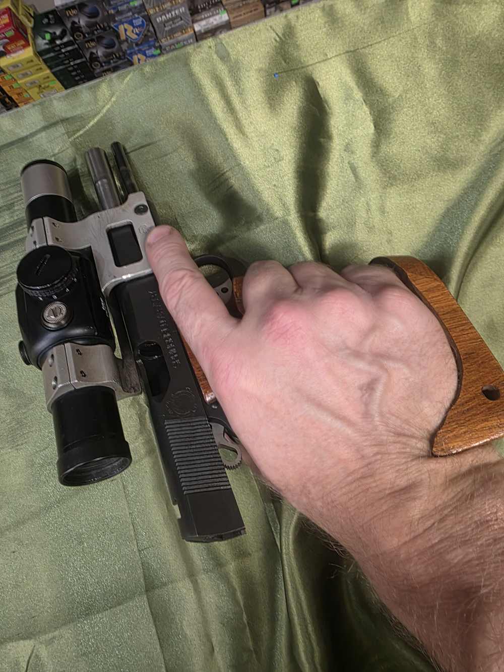 Custom Springfield 1911 A1 45 with custom grips Red Dot-img-8
