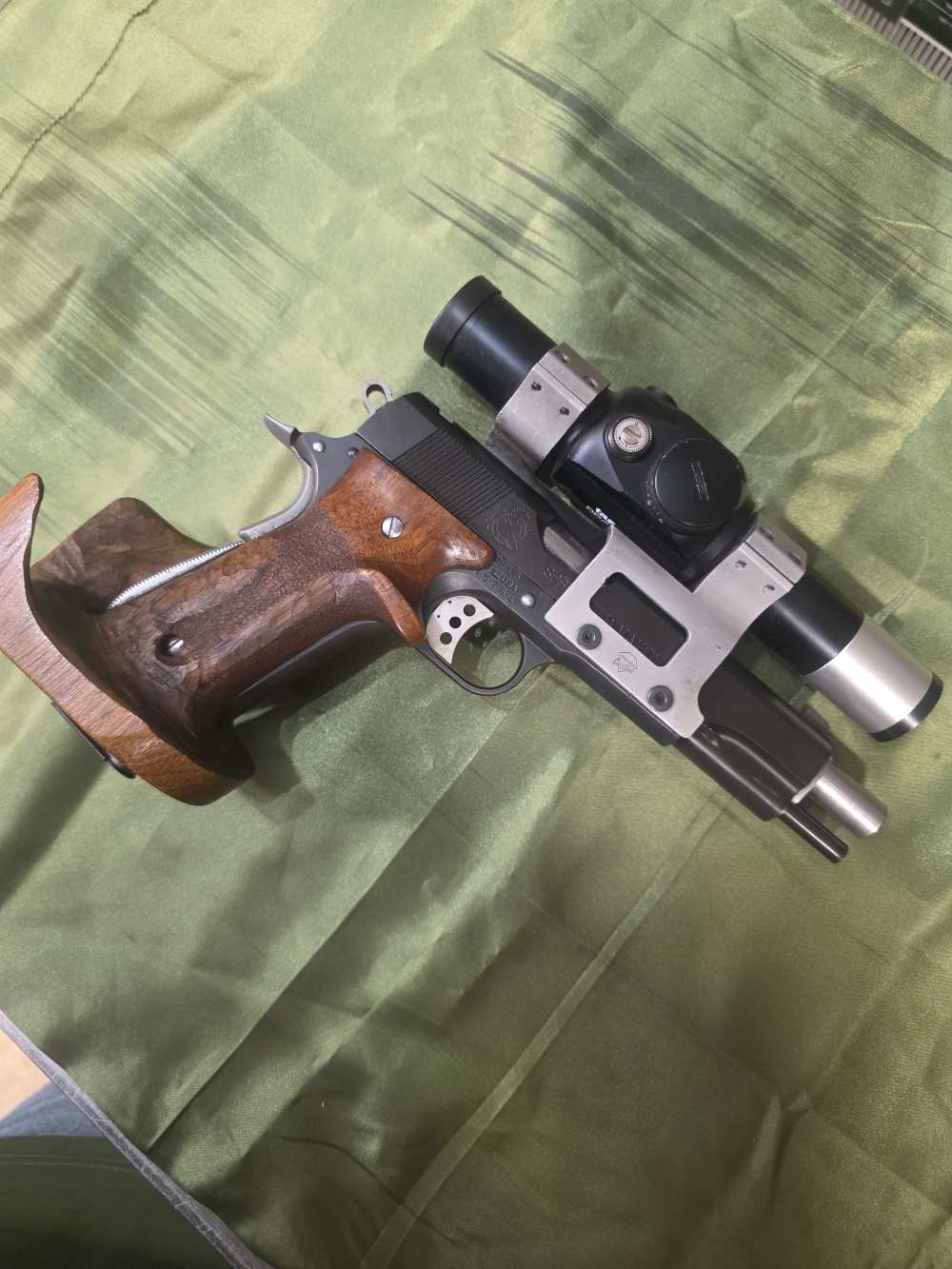 Custom Springfield 1911 A1 45 with custom grips Red Dot-img-1