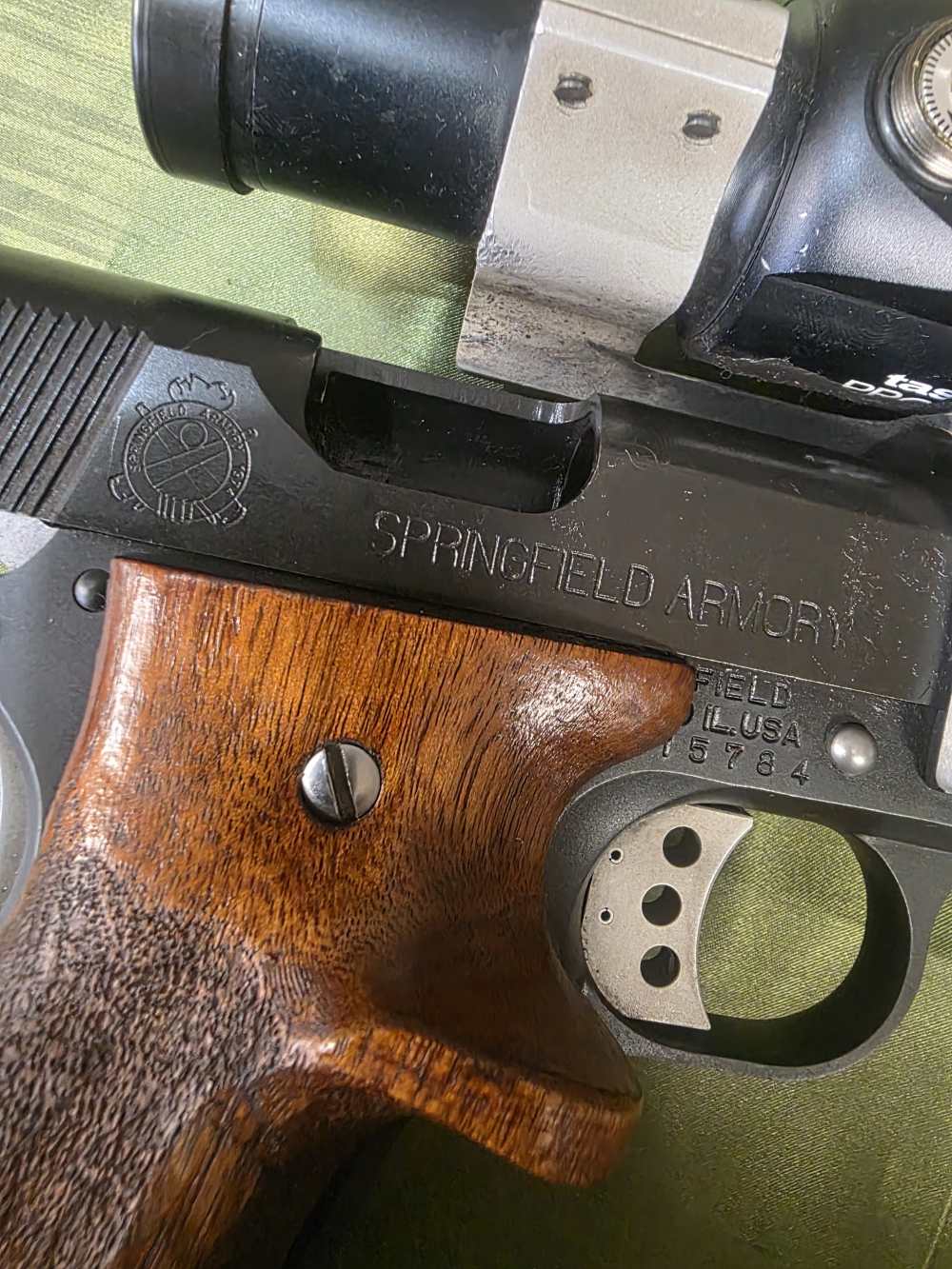 Custom Springfield 1911 A1 45 with custom grips Red Dot-img-5