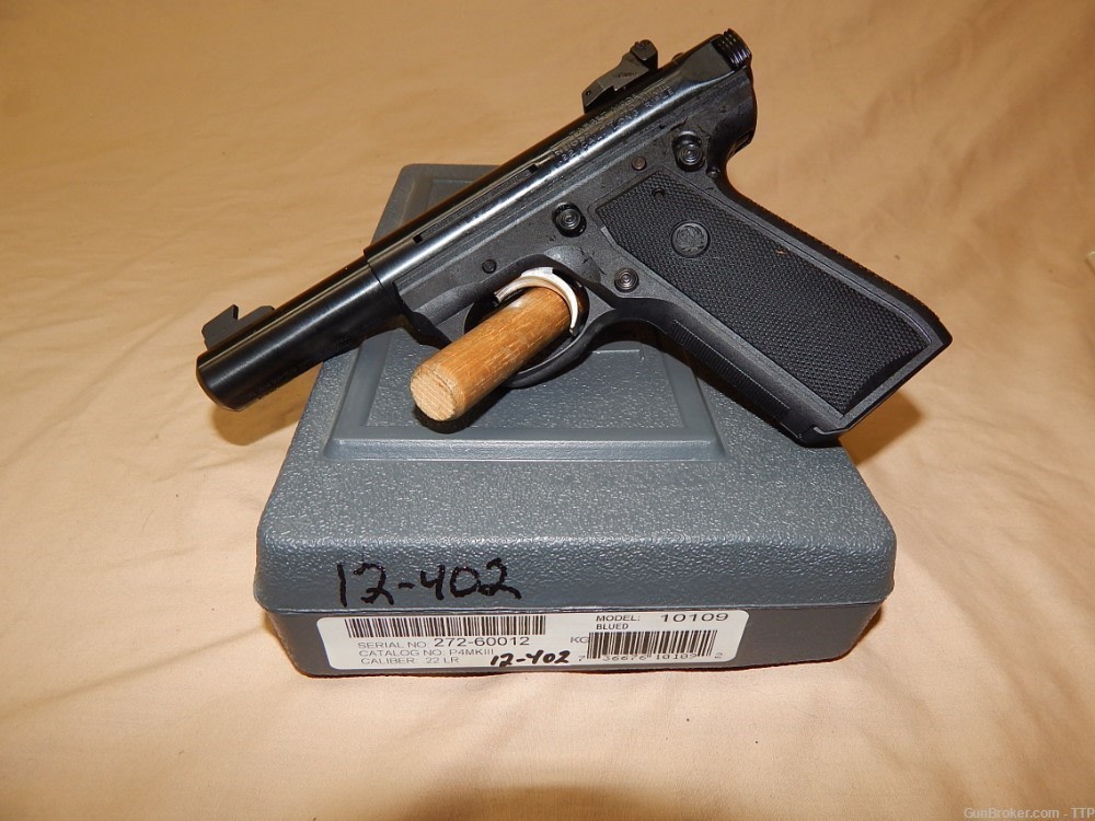 RUGER P4MKIII 22 LR 4" BARREL ADJUSTABLE SIGHTS.-img-0