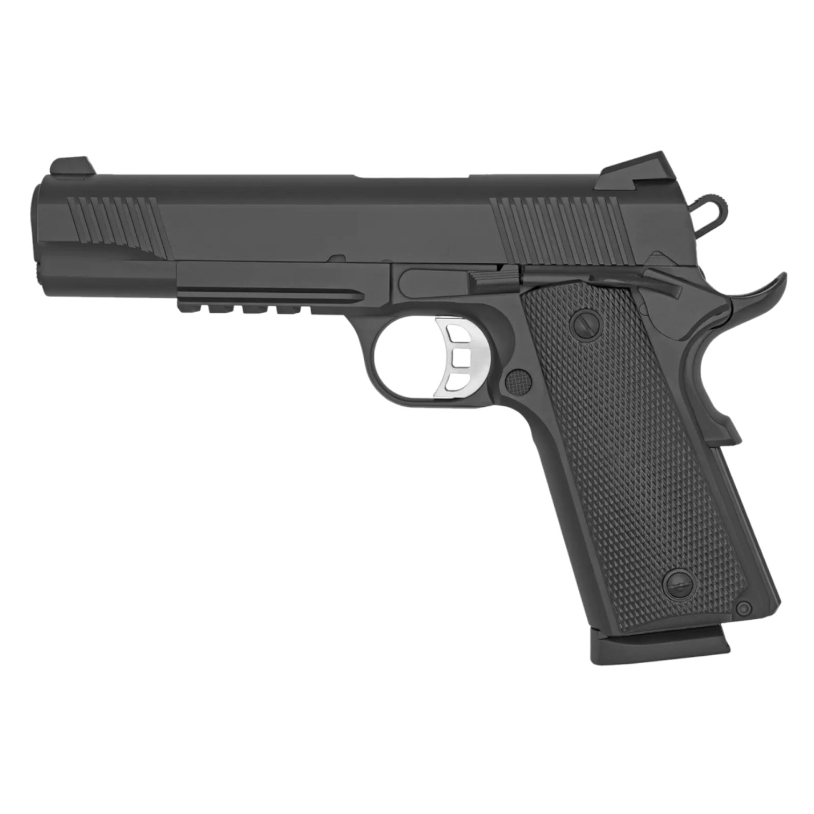 TISAS 1911 Duty B45R .45ACP 5in 8rd Cerakote Black Pistol-img-1