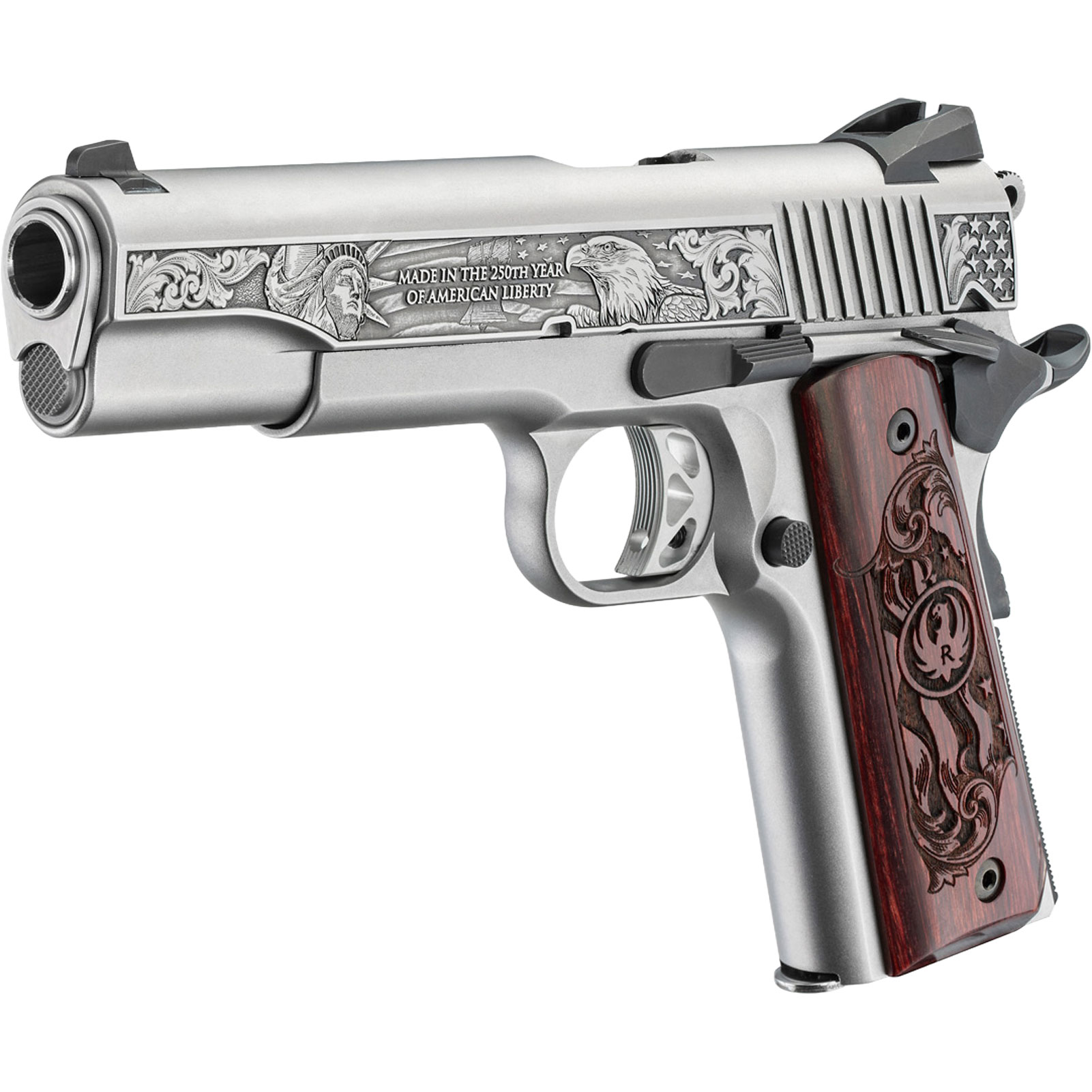 RUGER America's 250th Anniversary 45 ACP 5in 8rd Stainless SAO Pistol 16707-img-4