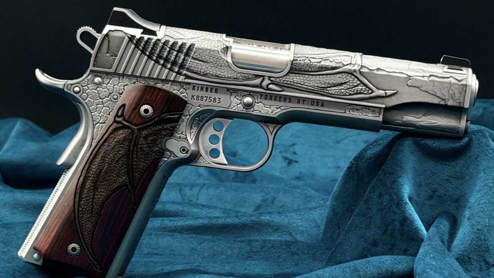 Kimber Altamont AAA Engraved Dragon 1911 1 of 300 45acp 5" SS LAYAWAY-img-25