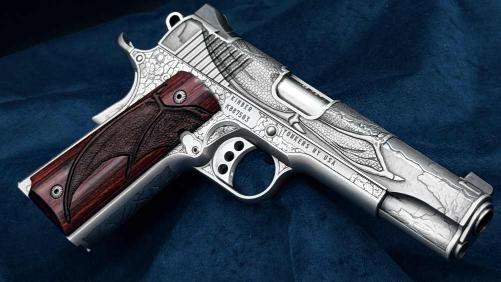 Kimber Altamont AAA Engraved Dragon 1911 1 of 300 45acp 5" SS LAYAWAY-img-21