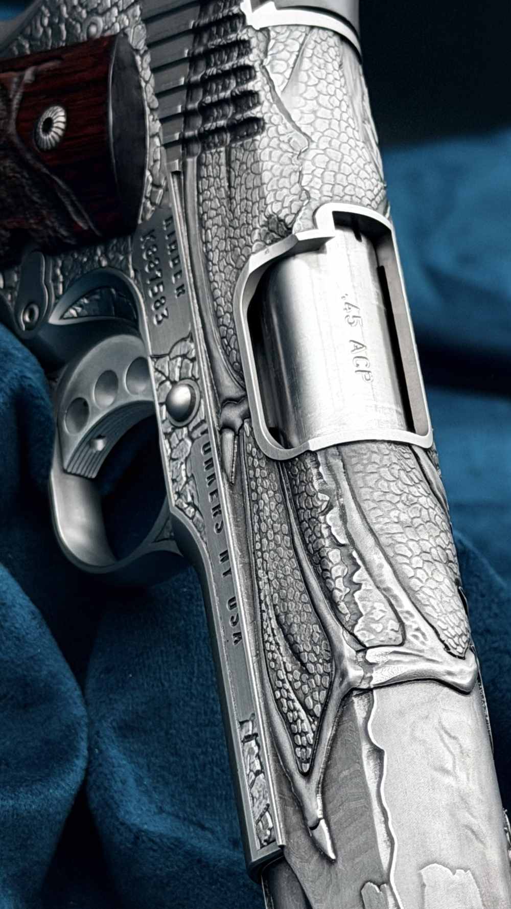 Kimber Altamont AAA Engraved Dragon 1911 1 of 300 45acp 5" SS LAYAWAY-img-36