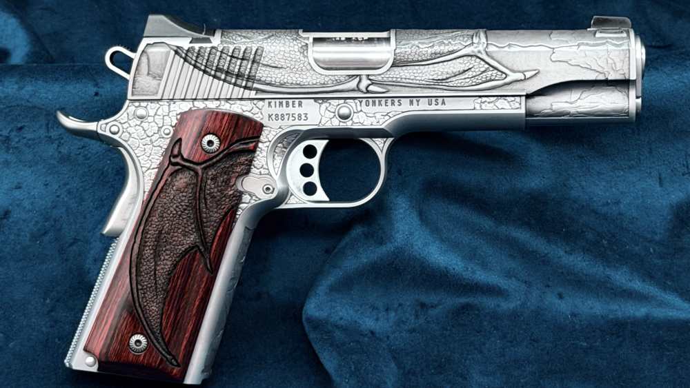 Kimber Altamont AAA Engraved Dragon 1911 1 of 300 45acp 5" SS LAYAWAY-img-16