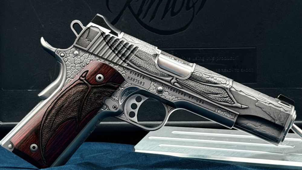 Kimber Altamont AAA Engraved Dragon 1911 1 of 300 45acp 5" SS LAYAWAY-img-8