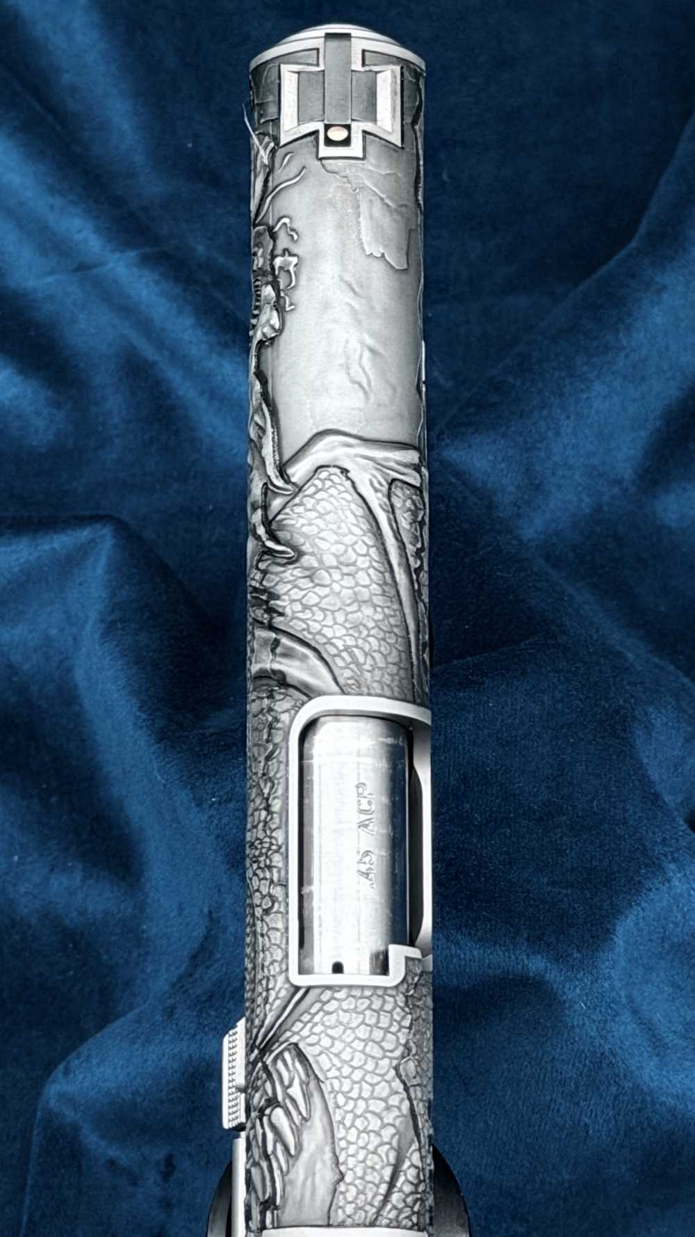 Kimber Altamont AAA Engraved Dragon 1911 1 of 300 45acp 5" SS LAYAWAY-img-35