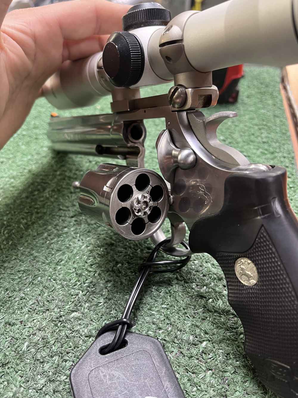 1997 Colt King Cobra 6" bbl .357 Magnum 6 Shot w/ Tasco Scope-img-12