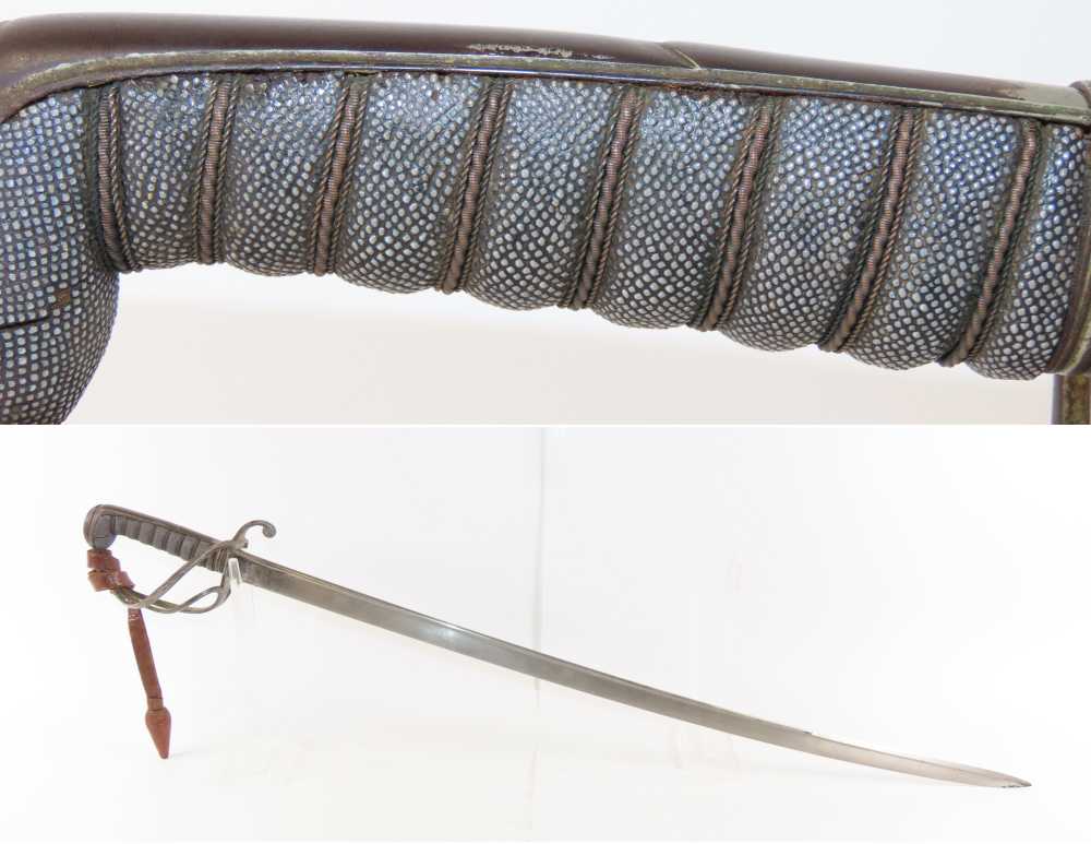 Etched Antique BRITISH Pattern 1821 Light Cavalry Trooper Sword w/Portepee -img-1