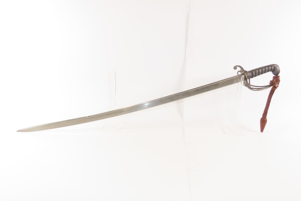 Etched Antique BRITISH Pattern 1821 Light Cavalry Trooper Sword w/Portepee -img-12