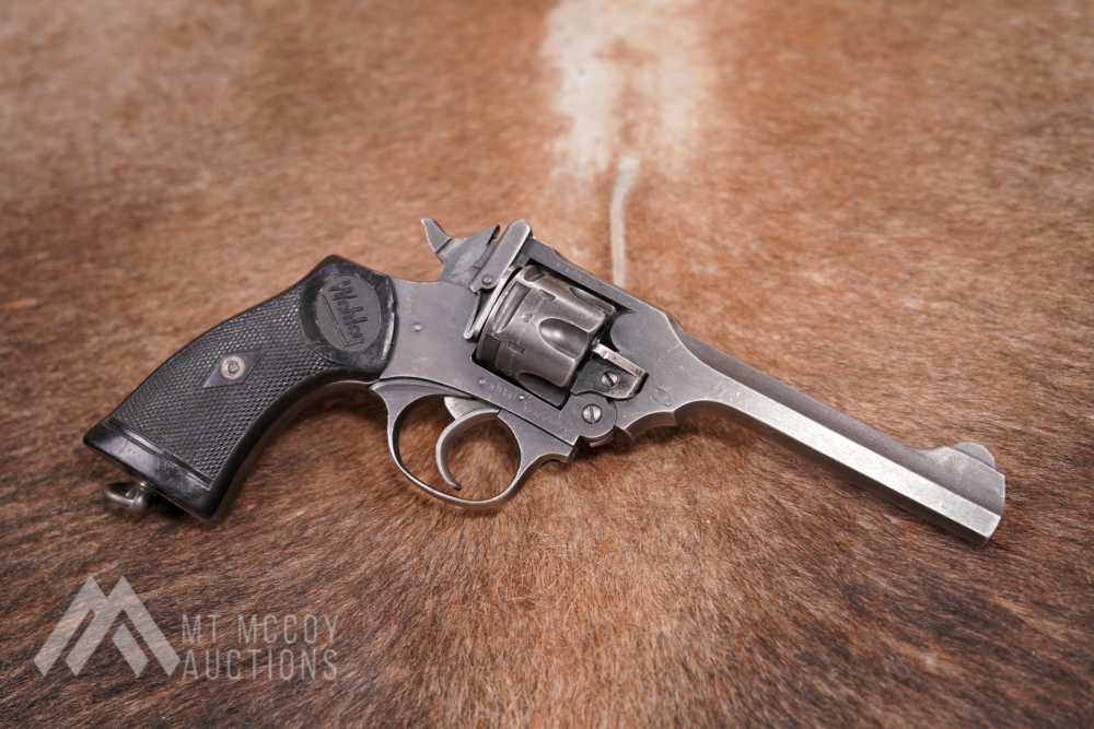 WWII Webley & Scott Mark IV War Finish .38/200 SA/DA Revolver 1940-1941 C&R-img-0