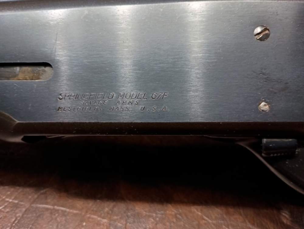 "HARD TO FIND" Springfield MODEL 67F 20 Ga Pump ( GREAT SHAPE )-img-9
