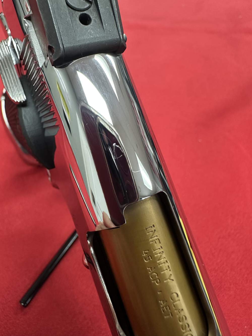 Infinity SVI 1911 High Polish Stainless TiN Gold Barrel - .45 ACP -img-14