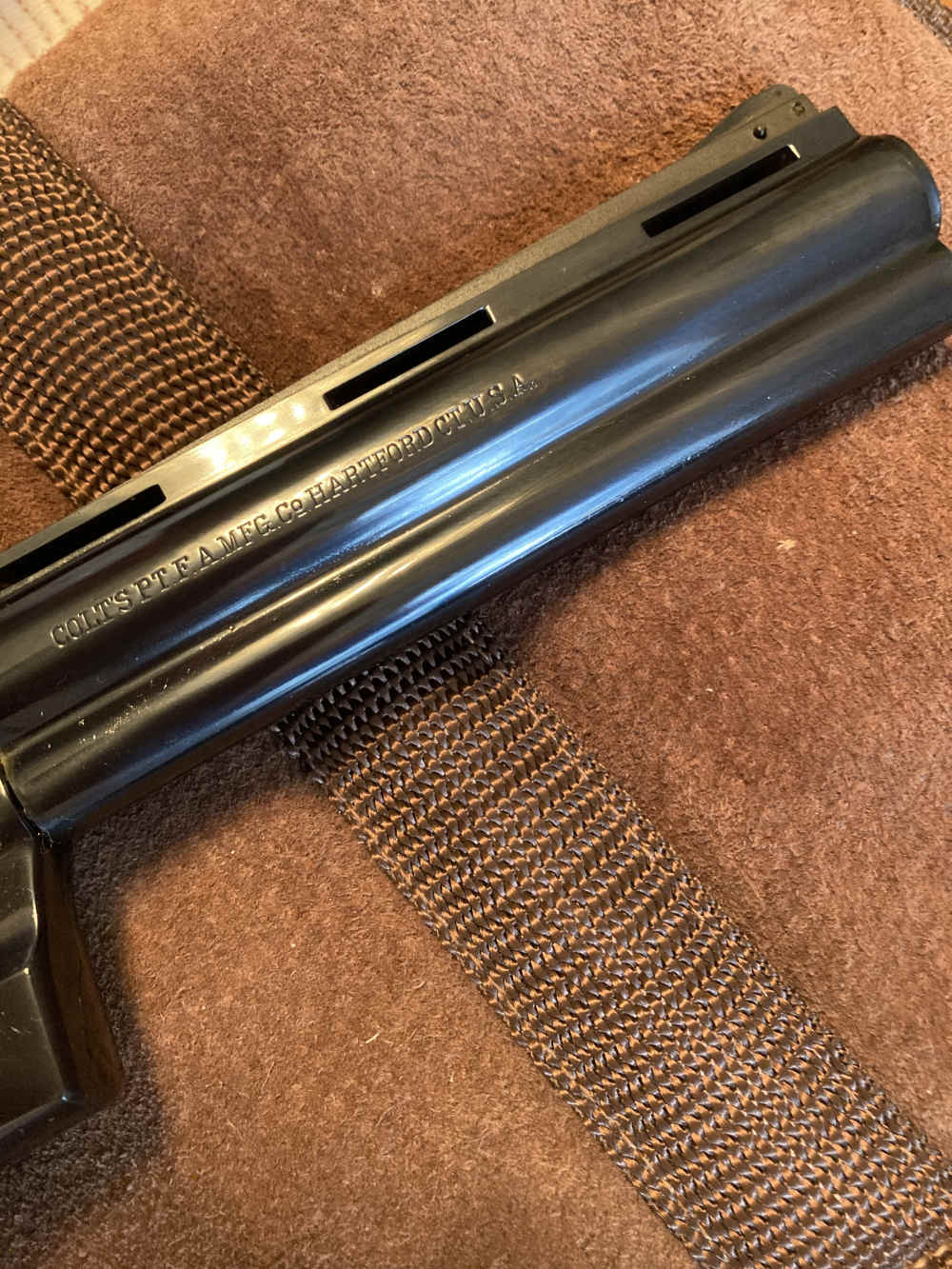 Colt Python 6” Revolver 1957 1st Gen. S/N3420 99%+ Test Target Colt Letter -img-7