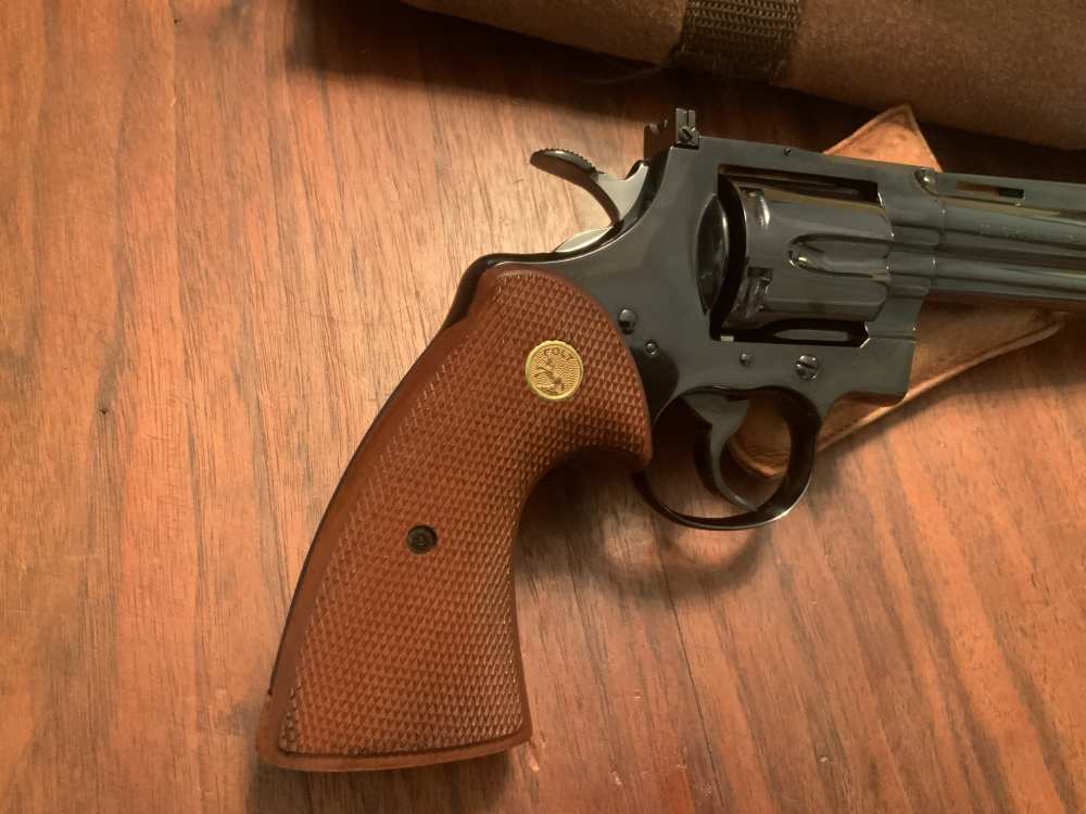 Colt Python 6” Revolver 1957 1st Gen. S/N3420 99%+ Test Target Colt Letter -img-30