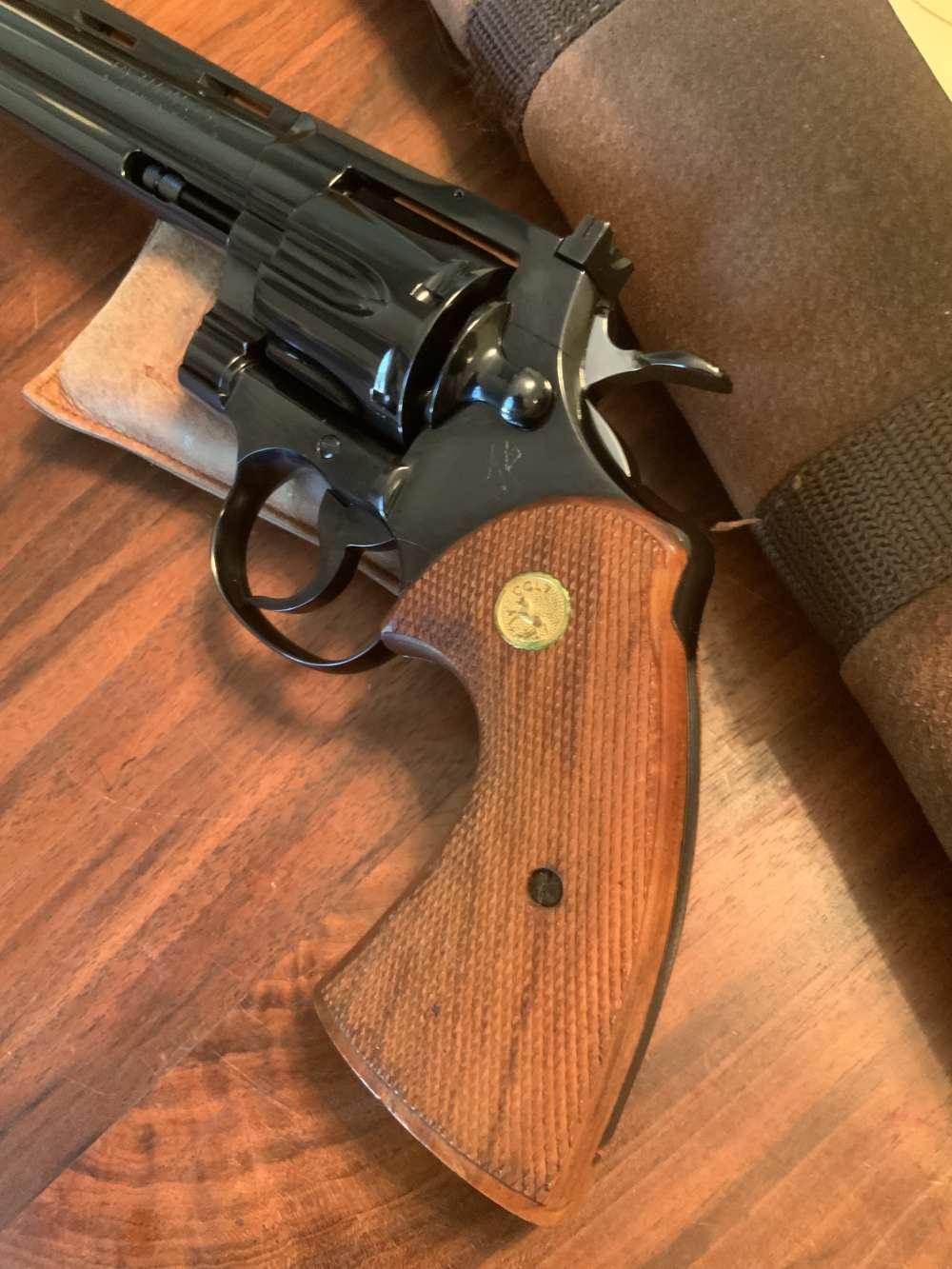 Colt Python 6” Revolver 1957 1st Gen. S/N3420 99%+ Test Target Colt Letter -img-27