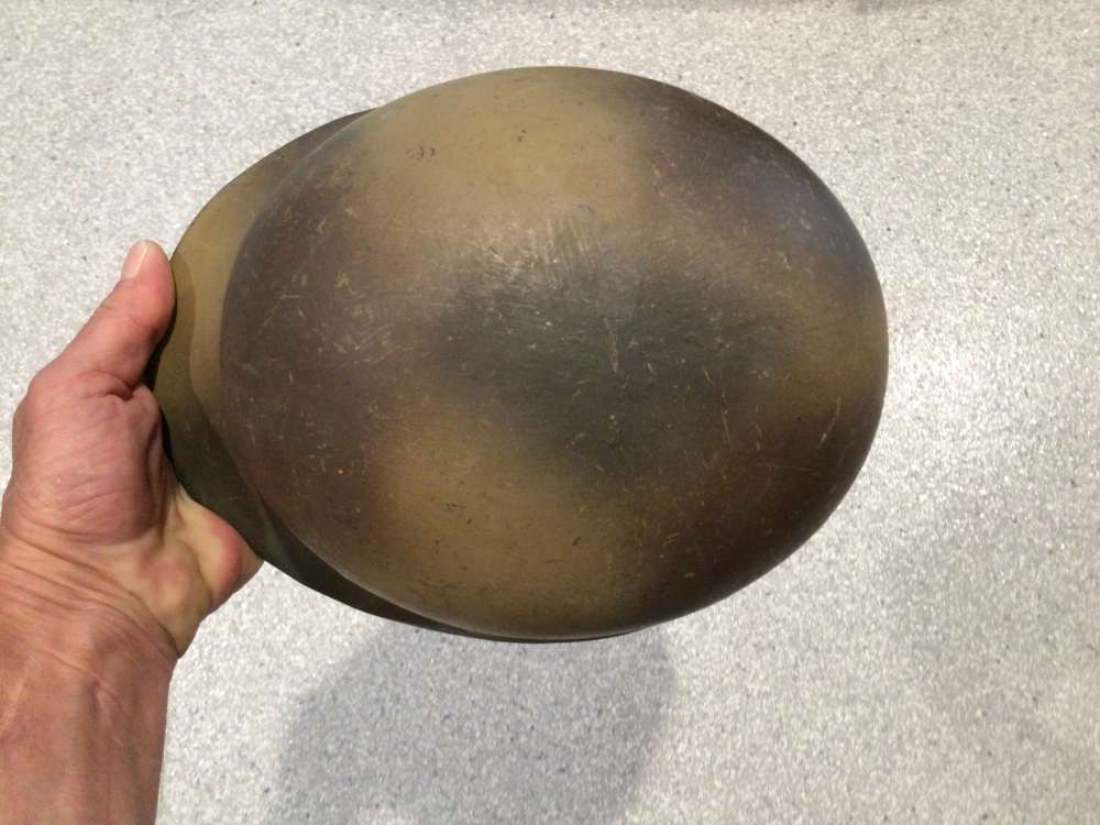 WWII German M40 Camo Helmet W/Liner-img-4