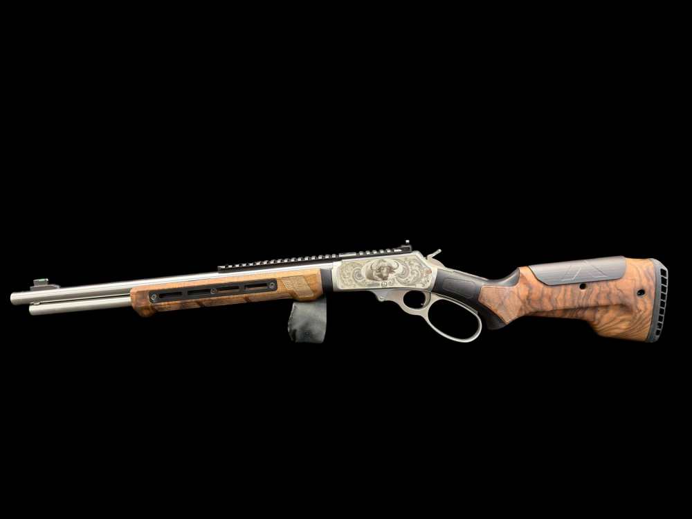 #106 OF 300, FACTORY ENGRAVED, MARLIN 1895 SBL “BLACK DEATH” .45-70 WOOX -img-15