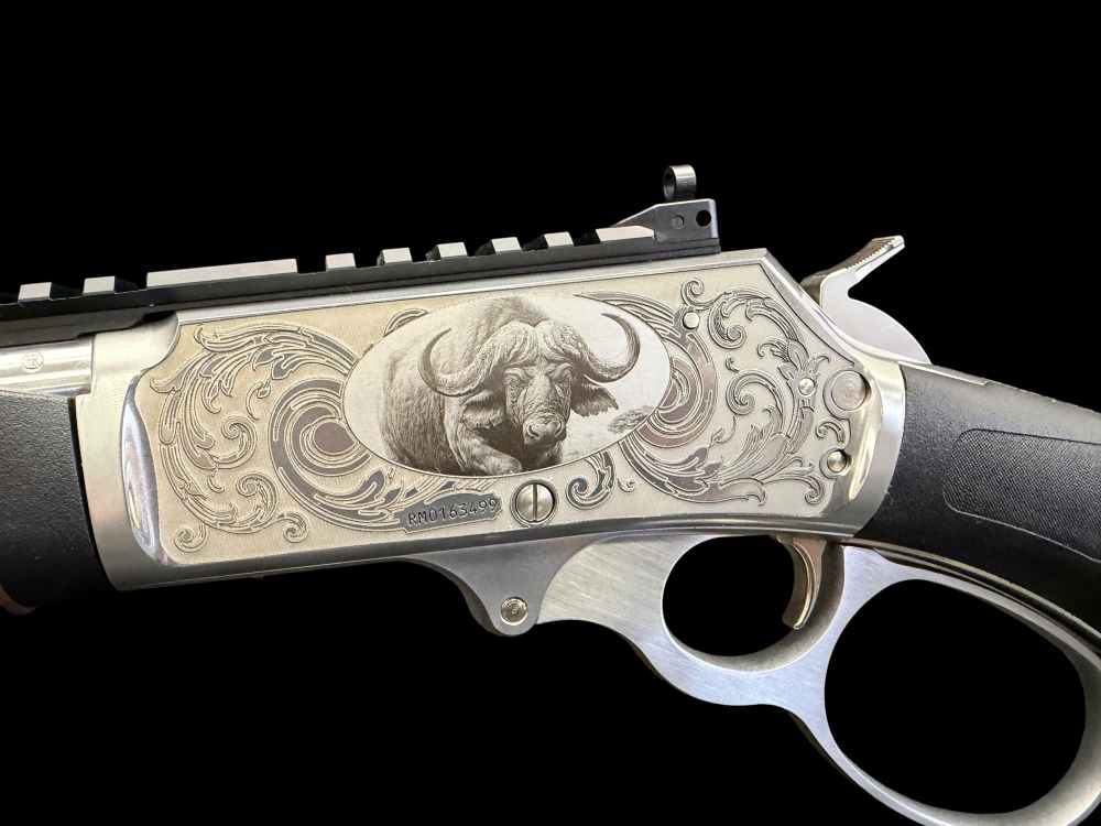 #106 OF 300, FACTORY ENGRAVED, MARLIN 1895 SBL “BLACK DEATH” .45-70 WOOX -img-22