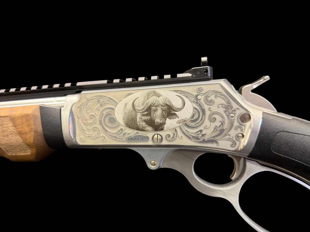 #106 OF 300, FACTORY ENGRAVED, MARLIN 1895 SBL “BLACK DEATH” .45-70 WOOX -img-23