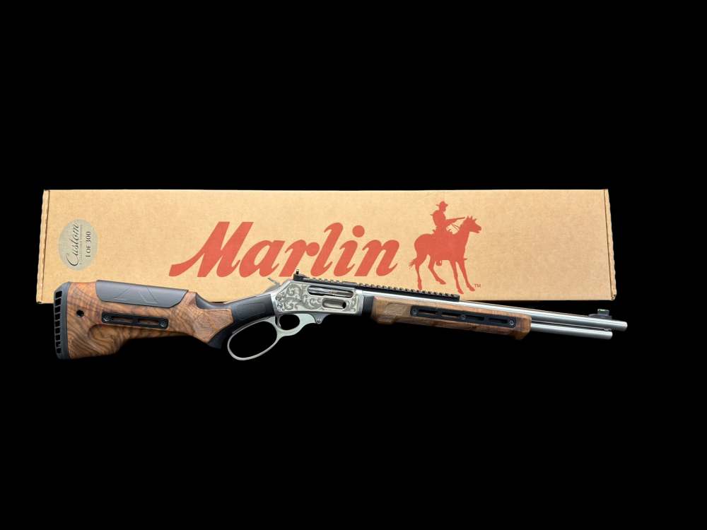 #106 OF 300, FACTORY ENGRAVED, MARLIN 1895 SBL “BLACK DEATH” .45-70 WOOX -img-1