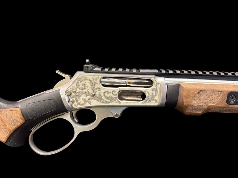 #106 OF 300, FACTORY ENGRAVED, MARLIN 1895 SBL “BLACK DEATH” .45-70 WOOX -img-11