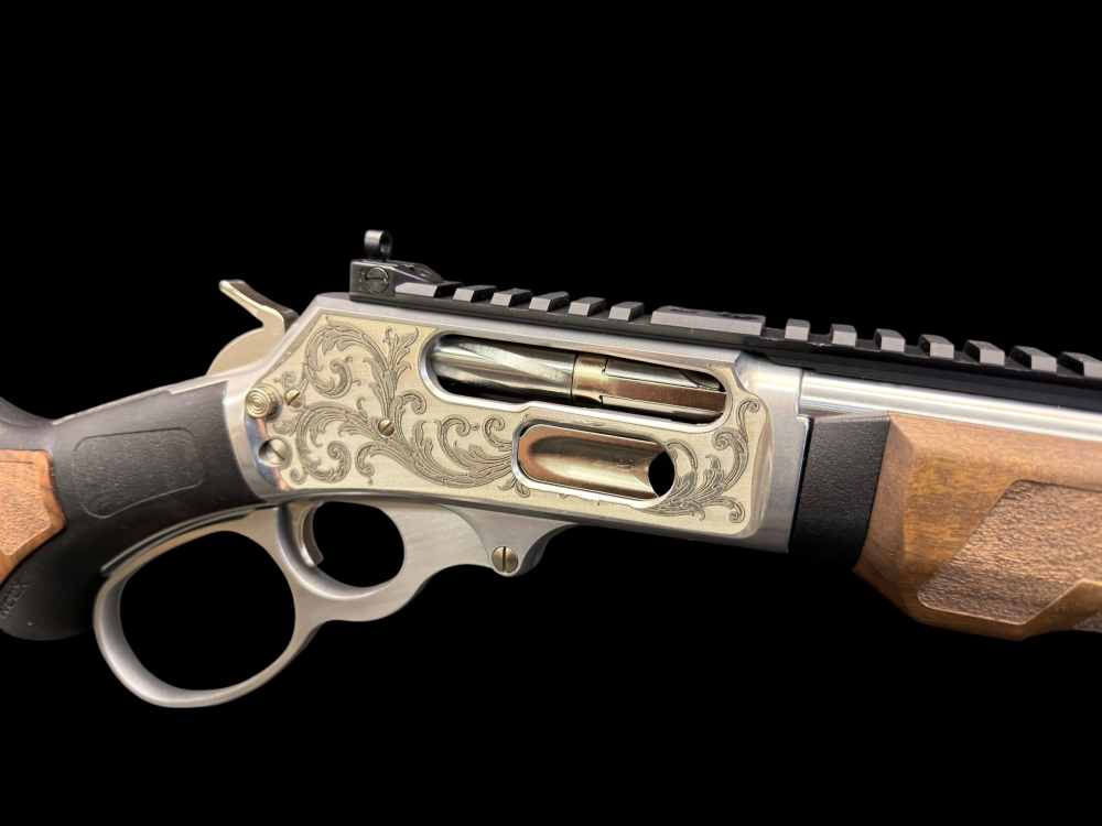 #106 OF 300, FACTORY ENGRAVED, MARLIN 1895 SBL “BLACK DEATH” .45-70 WOOX -img-10
