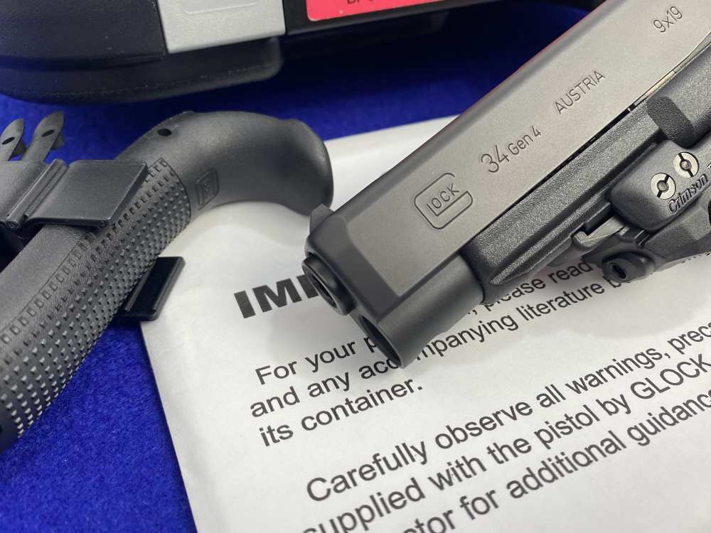 CUSTOM Glock 34 Gen 4 LONGSLIDE 9mm Ported Slide *DESIRABLE SERVICE PISTOL*-img-8