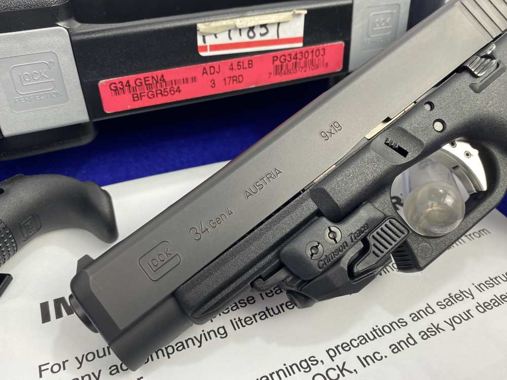 CUSTOM Glock 34 Gen 4 LONGSLIDE 9mm Ported Slide *DESIRABLE SERVICE PISTOL*-img-7