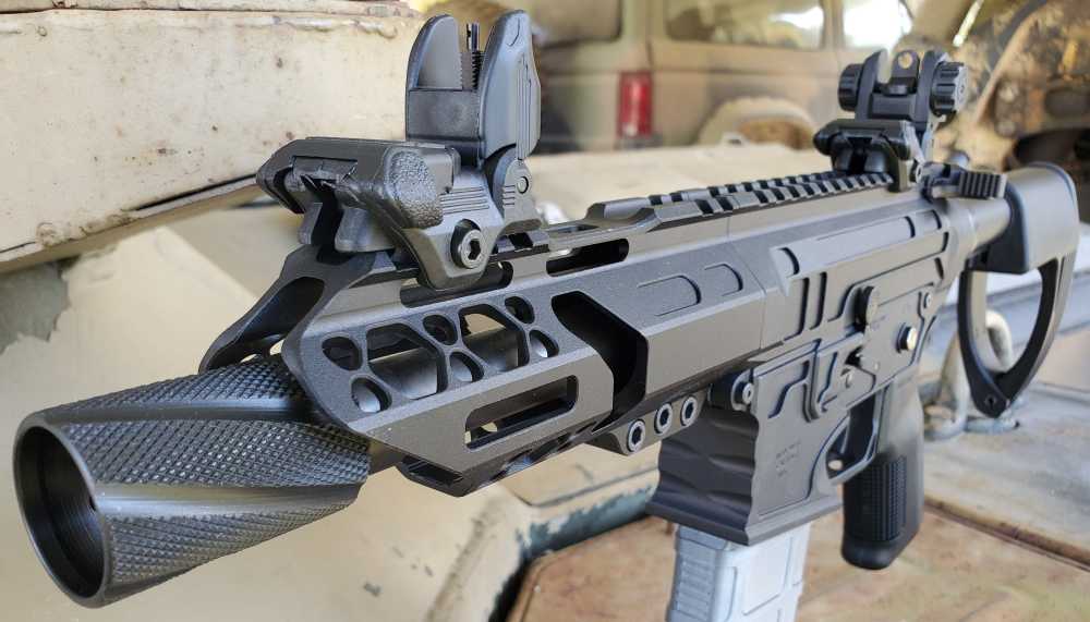 Select Fire 9mm AR15 Super Safety Billet Pistol, Tailhook Brace, Maxim DRB-img-2